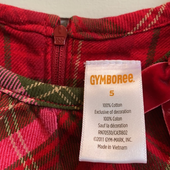 Gymboree size 5 plaid dress with ruffled bottom. - Picture 6 of 7
